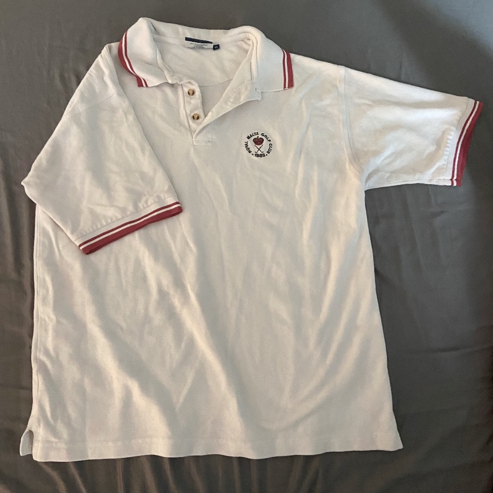 white XL collared shirt